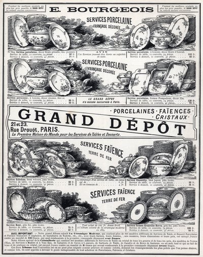 Advertentie uit 1889 voor 