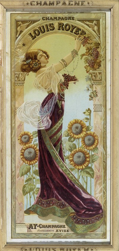 Reclameposter voor Louis Royer champagne, eind 19e eeuw door Unknown artist