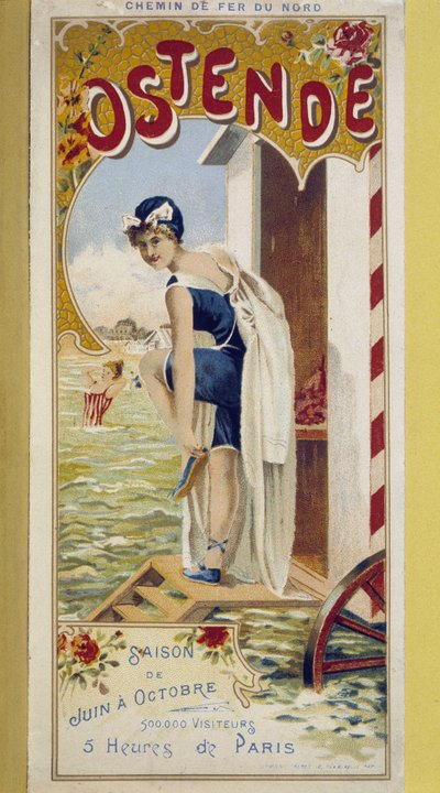 Reclameposter voor Oostende, eind 19e eeuw door Unknown artist