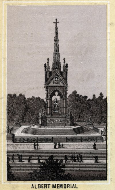 Albert Memorial, Londen, Engeland. door Unknown artist