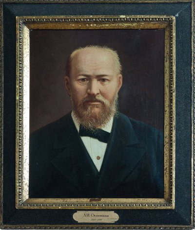 Portret van de dramaturg Alexander N. Ostrovsky door Unknown artist