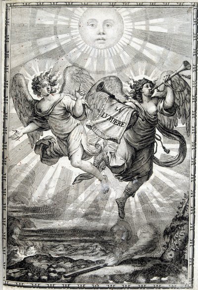 Allegorische figuur van het Licht - Het Licht aan Monseigneur de eminente kardinaal Jules Mazarin (Giulio Raimondo Mazzarino of Mazarino) (1602-1661) door Unknown artist