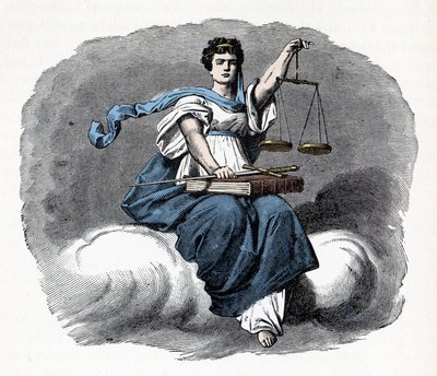 Allegorie van Justitie - 1882 door Unknown artist