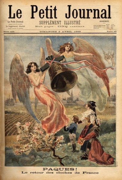 Allegorie om de terugkeer van de paasklokken te vieren door Unknown artist