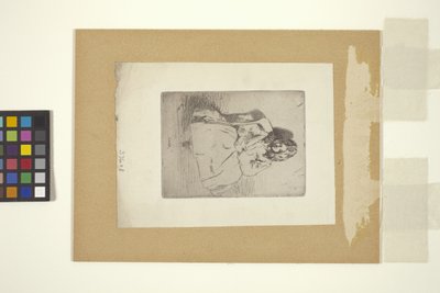 Annie, zittend door Unknown artist