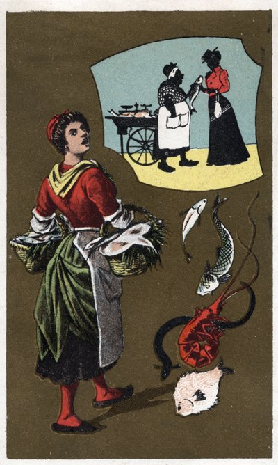 Anonieme chromolithografie, eind 19e eeuw. door Unknown artist