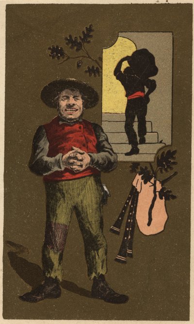 Anonieme chromolithografie, eind 19e eeuw. door Unknown artist