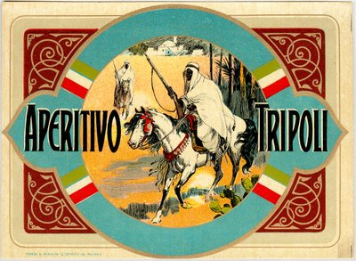 Aperitivo Tripoli alcoholadvertentie, eind 19e eeuw door Unknown artist