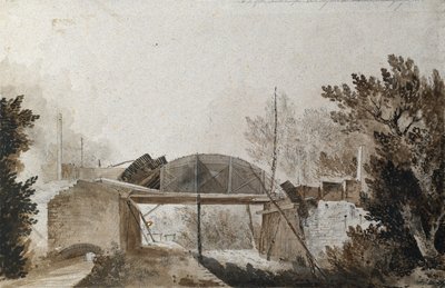 Boog van de Southampton-spoorweg over de Chelsea Road door Unknown artist