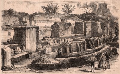 Archeologische opgravingen georganiseerd door Napoleon III in Rome in het gebied van het Paleis van de Caesars door Unknown