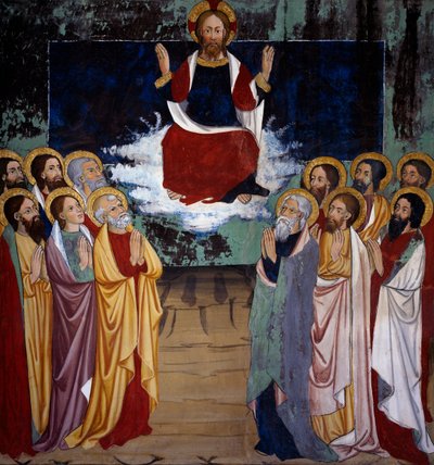 Hemelvaart, Leven van Christus (15e eeuw), fresco