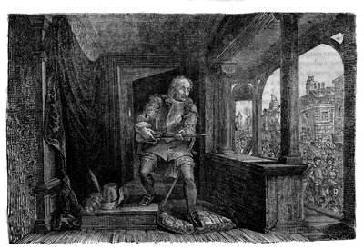 Moord in de 16e eeuw op Jacques de Murray, halfbroer van Marie Stuart en natuurlijke zoon van Jacques V van Schotland. door Unknown artist