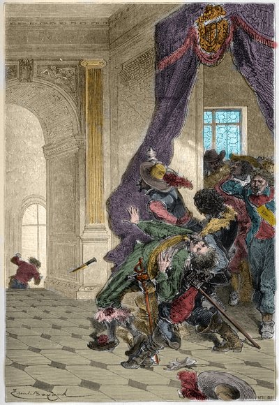Moord op de Hertog van Buckingham - George Villiers door Unknown artist