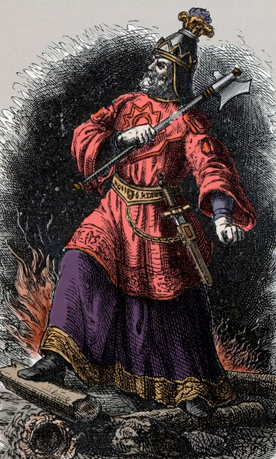 Attila de Hun - Attila (395-453) Koning van de Hunnen door Unknown artist