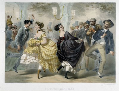 Bal in de Closerie des Lilas, circa 1860 door Unknown artist