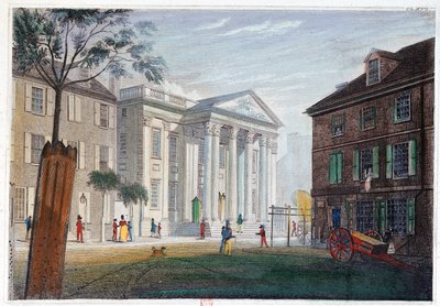 Bankieren in Philadelphia door Unknown artist