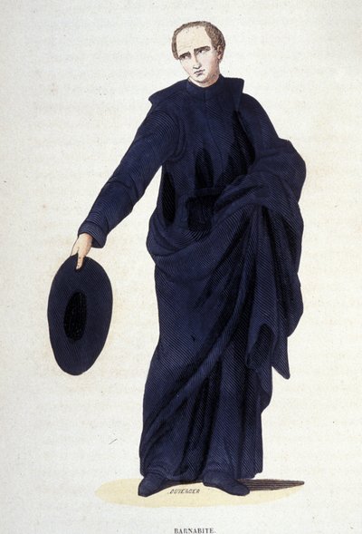 Barnabiet. Gravure uit een album over religieuze orden, Parijs door Unknown artist