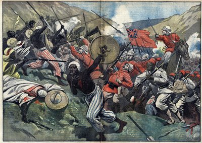 Slag bij Atbara (Soedan) door Unknown artist