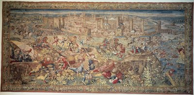 Slag bij Pavia. Wandtapijt. 17e eeuw. Museum van Capodimonte, Napels door Unknown artist