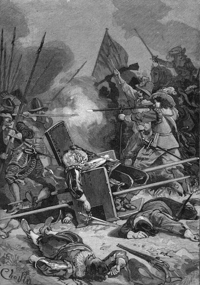 Slag bij Rocroy (Rocroi) door Unknown artist