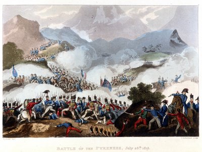 Slag om de Pyreneeën, 28 juli door Unknown artist