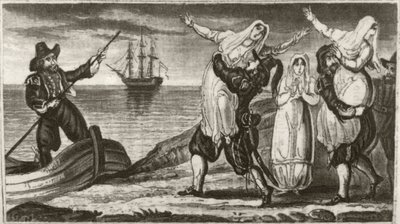 Beakes de Nederlandse piraat en zijn bemanning voeren nonnen met geweld weg uit een Spaans klooster door Unknown artist