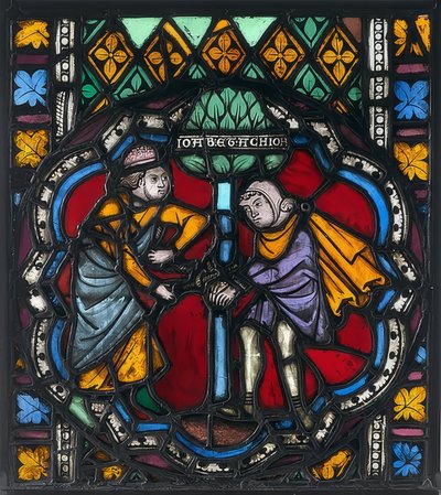Belangrijke glas-in-loodraam. Straatsburg door Unknown