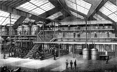 Bietsuikerfabriek (gravure door Unknown Artist
