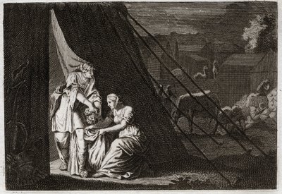 Bijbel van Royaumont, Oude Testament: Dood van Holofernes. Judith snijdt Holofernes