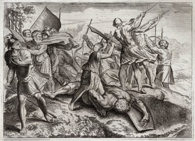 Bijbel van Royaumont, Oude Testament: Jonathas Pontiff. Jonathas (Jonathan) volgt zijn broer Judas Machabee (Maccabee, Macabee) op aan het hoofd van de opstand tegen de Seleuciden. Hij behaalde verschillende overwinningen. Diodote Tryphon verrast hem uitei door Unknown artist