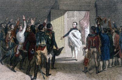 Geboorte van de Koning van Rome (Napoleon II), zoon van Keizer Napoleon I (1769-1821) door Unknown artist