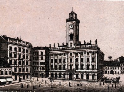 Boedapest, Hongarije: Oude Stadhuis in 