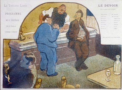 Café de Paris: zink - tekening, eind 19e eeuw, Carnavalet door Unknown artist