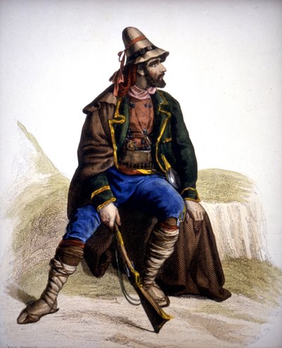 Calabrische bandiet - gravure door Unknown artist