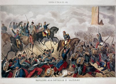 Campagne van Italië: Slag bij Solferino, 24 juni door Unknown artist