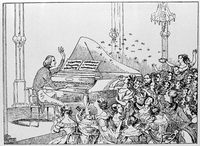Cartoon van Franz Liszt