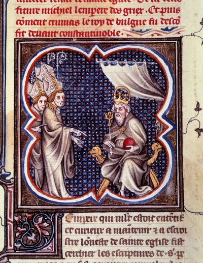 Karel de Grote en de bisschoppen door Unknown artist