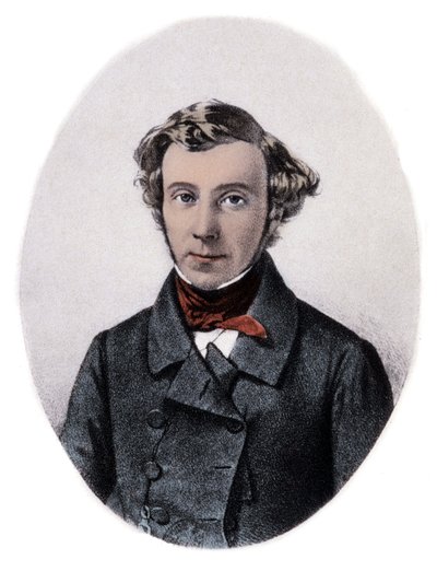 Portret van Alexis de Tocqueville, Franse historicus en politicus door Unknown artist