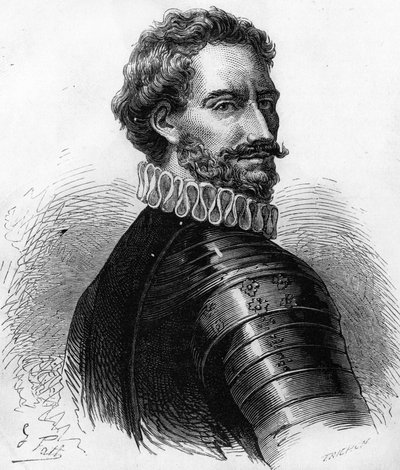 Charles de Montpensier (1490-1527), hertog van Bourbon en Connetable van Frankrijk. Gravure uit de 19e eeuw. door Unknown artist
