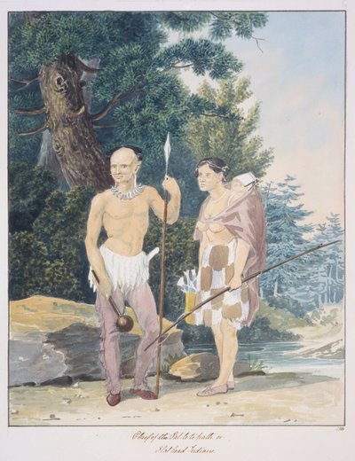 Hoofd van de Pal-lo-to-path of Flathead Indianen, c.1843-50 door Unknown artist