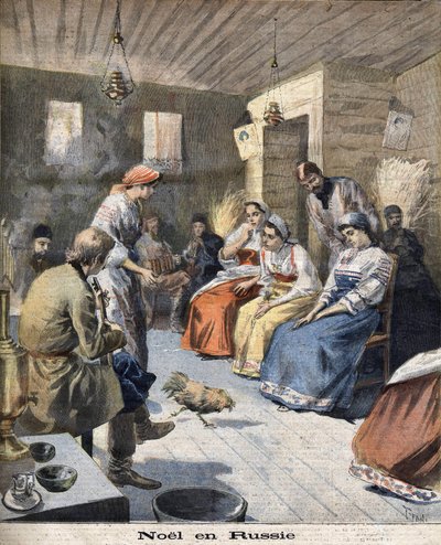 Kerstmis in Rusland in 1894 door Unknown artist