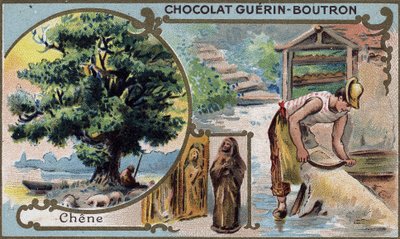 Chromolithografie verpakking van Guérin Boutron chocolade. 19e eeuw. door Unknown artist