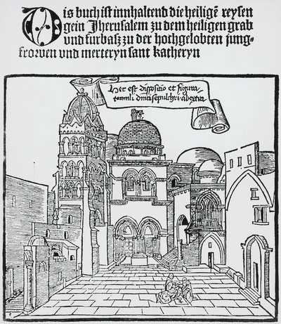 Kerk van het Heilig Graf in Jeruzalem door Unknown artist