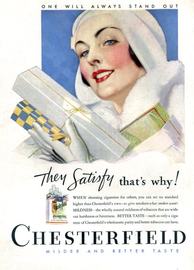 Sigaret Chesterfield door Unknown Artist