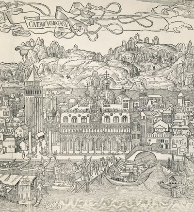 Stad Venetië, Italië door Unknown artist