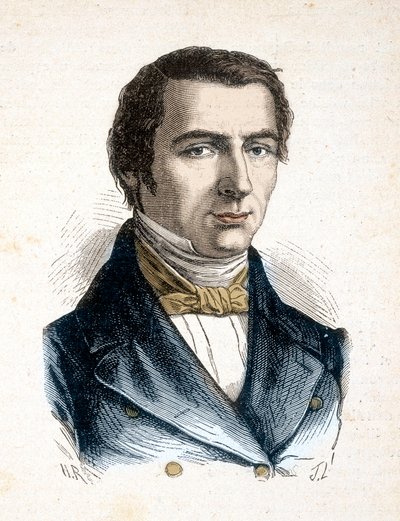 Claude Frederic Bastiat klassiek liberaal theoreticus, politiek econoom - Portret van Frederic Bastiat, econoom (1801 - 1850) - in 