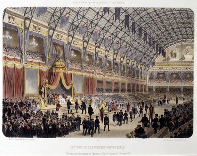Sluiting van de Wereldtentoonstelling en uitreiking van prijzen aan exposanten in het Palais de l