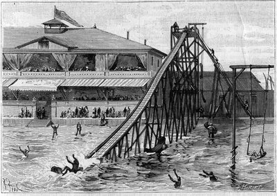 Achtbaan in Bridgeport, Connecticut, VS. in 