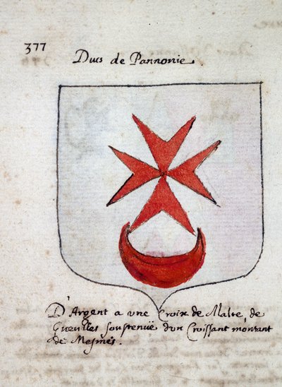 Wapen van de hertog van Pannonia - sd 19e eeuw door Unknown artist