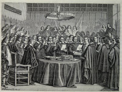 Congres van Westfalen, vredesverdrag dat de dertigjarige oorlog beëindigt door Unknown artist
